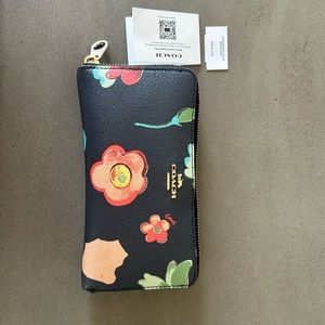 Floral Coach Wallet